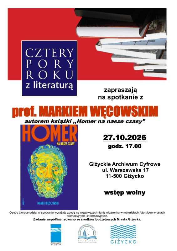  Cztery pory roku z literaturą |Spotkanie z prof. Markiem Węcowskim